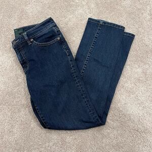Lauren Ralph Lauren‎ Women's Stright Leg Medium Wash Denim Jean Size 4